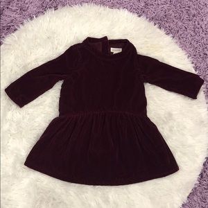 Gymboree Burgundy velvet dress baby size 12-18